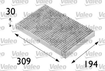 Filtre, kabin havası VALEO PROTECT