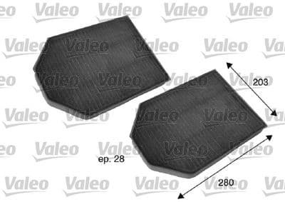 Filtre, kabin havası VALEO PROTECT
