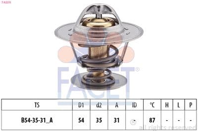 Termostat, soğutma sıvısı Made in Italy - OE Equivalent