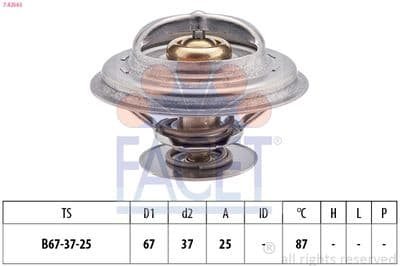 Termostat, soğutma sıvısı Made in Italy - OE Equivalent