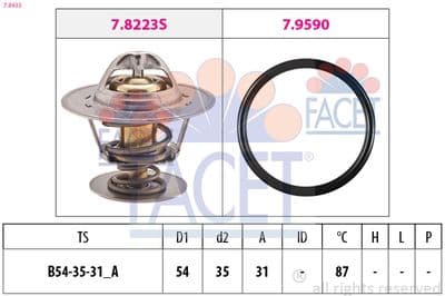 Termostat, soğutma sıvısı Made in Italy - OE Equivalent