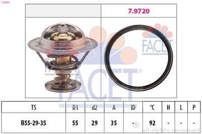 Termostat, soğutma sıvısı Made in Italy - OE Equivalent