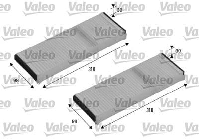Filtre, kabin havası VALEO ESSENTIAL