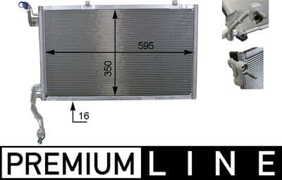 Kondansatör, klima sistemi BEHR *** PREMIUM LINE ***