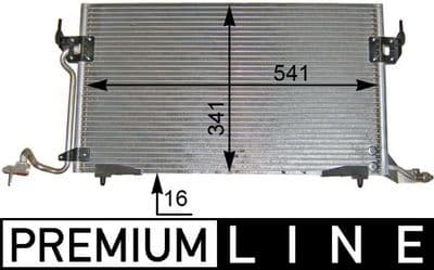 Kondansatör, klima sistemi BEHR *** PREMIUM LINE ***