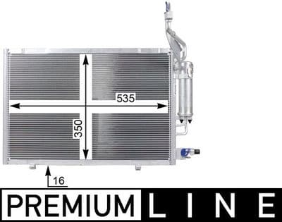 Kondansatör, klima sistemi BEHR *** PREMIUM LINE ***