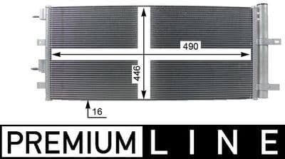 Kondansatör, klima sistemi BEHR *** PREMIUM LINE ***