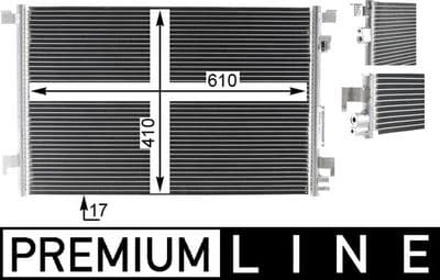 Kondansatör, klima sistemi BEHR *** PREMIUM LINE ***