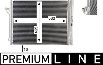 Kondansatör, klima sistemi BEHR *** PREMIUM LINE ***