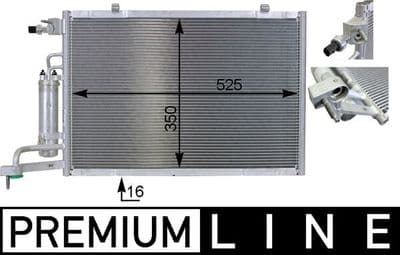 Kondansatör, klima sistemi BEHR *** PREMIUM LINE ***