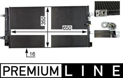 Kondansatör, klima sistemi BEHR *** PREMIUM LINE ***