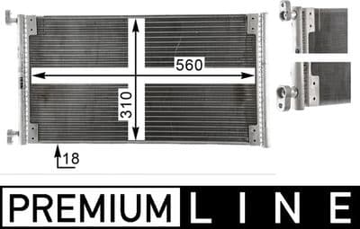 Kondansatör, klima sistemi BEHR *** PREMIUM LINE ***