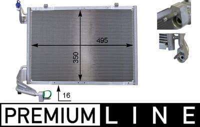 Kondansatör, klima sistemi BEHR *** PREMIUM LINE ***