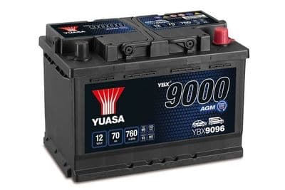 Marş motoru aküsü YBX9000 AGM Start Stop Plus Batteries
