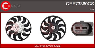 Fan, motor soğutması Genuine