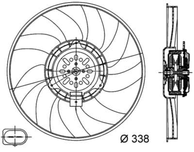 Fan, motor soğutması BEHR