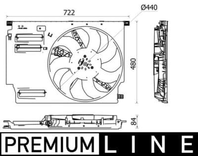 Fan, motor soğutması BEHR *** PREMIUM LINE ***