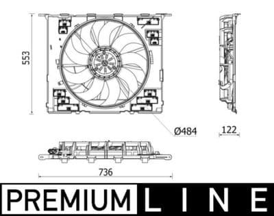 Fan, motor soğutması BEHR *** PREMIUM LINE ***