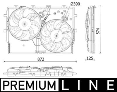 Fan, motor soğutması BEHR *** PREMIUM LINE ***