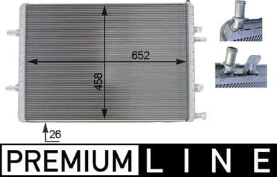 Alçak ısı soğutucusu, turboşarj soğutucusu BEHR *** PREMIUM LINE ***