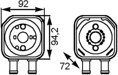 Motor yağ radyatörü BEHR — görsel 1