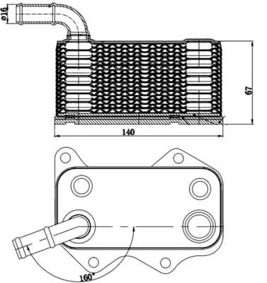 Motor yağ radyatörü BEHR — görsel 1