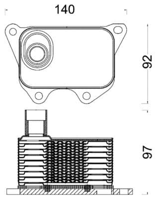 Motor yağ radyatörü BEHR — görsel 1