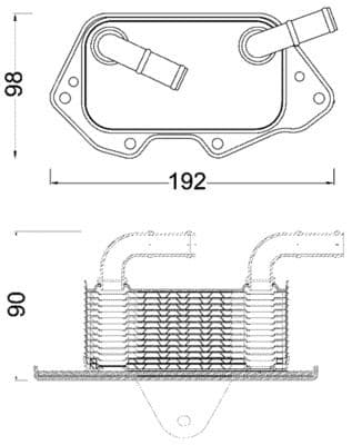 Motor yağ radyatörü BEHR — görsel 1