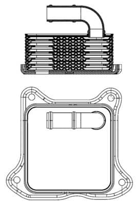 Motor yağ radyatörü BEHR — görsel 1