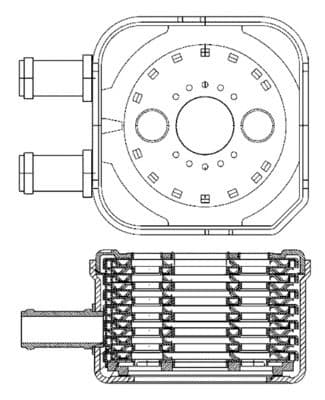 Motor yağ radyatörü BEHR — görsel 1