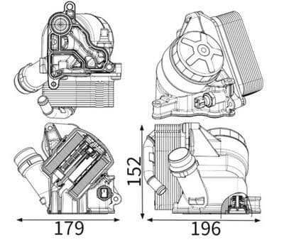 Motor yağ radyatörü BEHR — görsel 1