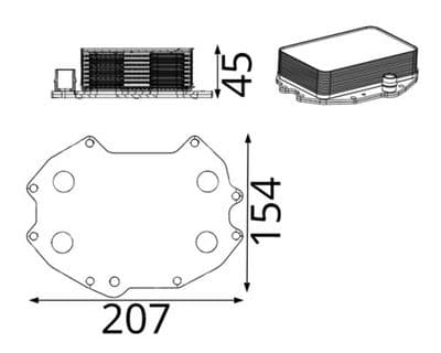 Motor yağ radyatörü BEHR — görsel 1