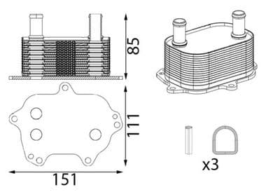 Motor yağ radyatörü BEHR — görsel 1