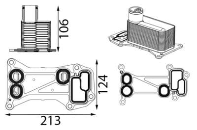 Motor yağ radyatörü BEHR — görsel 1