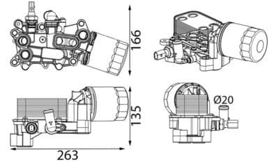 Motor yağ radyatörü BEHR — görsel 1
