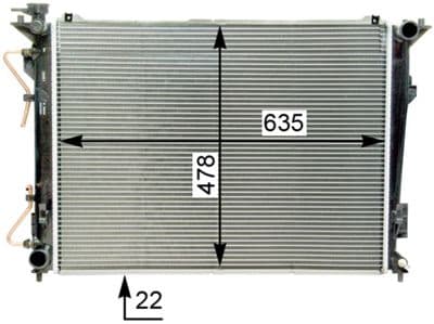 Motor su radyatörü BEHR — görsel 1