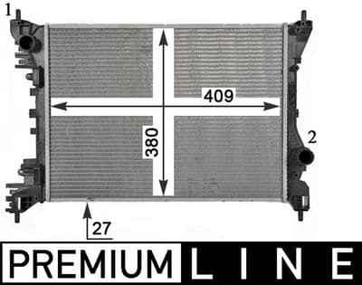 Motor su radyatörü BEHR *** PREMIUM LINE *** — görsel 1