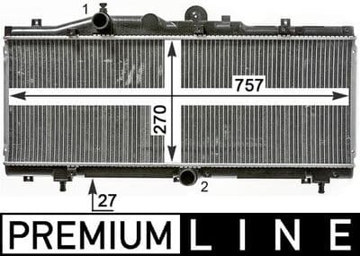 Motor su radyatörü BEHR *** PREMIUM LINE *** — görsel 1