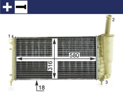 Motor su radyatörü BEHR — görsel 1