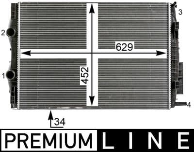 Motor su radyatörü BEHR *** PREMIUM LINE *** — görsel 1
