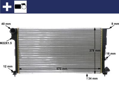 Motor su radyatörü BEHR — görsel 1