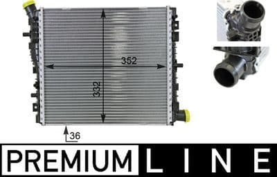 Motor su radyatörü BEHR *** PREMIUM LINE ***
