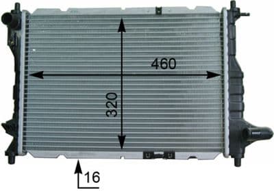 Motor su radyatörü BEHR — görsel 1