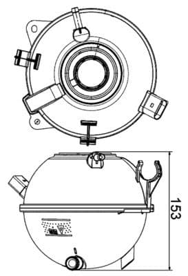 Genleşme tankı, soğutma maddesi BEHR