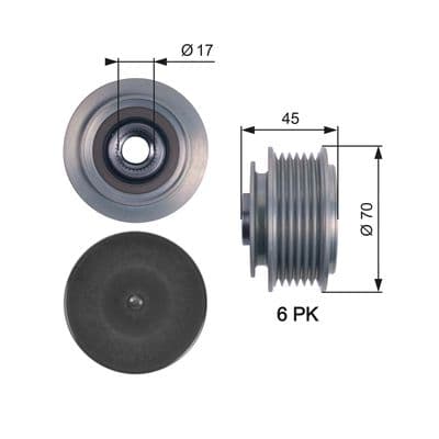 Alternatör serbest hareketi DriveAlign™
