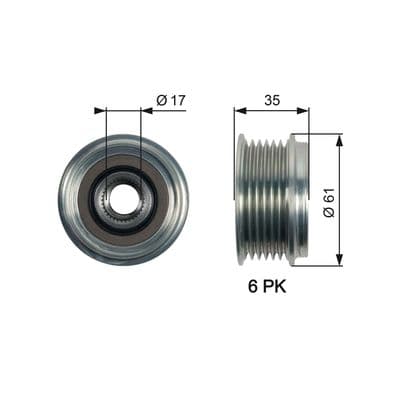 Alternatör serbest hareketi DriveAlign™