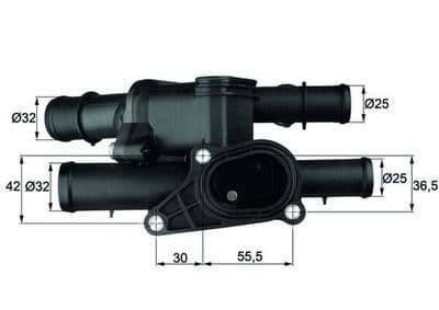 Termostat, soğutma sıvısı BEHR