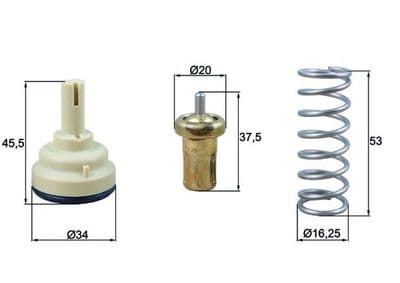 Termostat, soğutma sıvısı BEHR