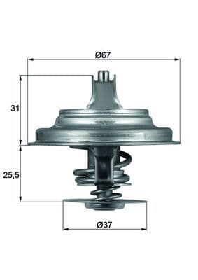 Termostat, soğutma sıvısı BEHR