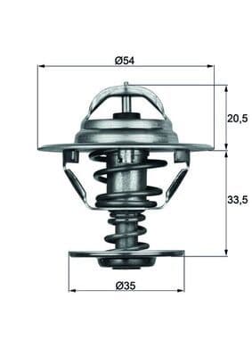 Termostat, soğutma sıvısı BEHR